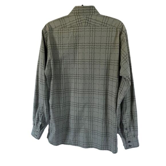 BURBERRY LONDON  Authentic Mens Logo Plaid Cotton Button Down Shirt 16-41 - Picture 8 of 16